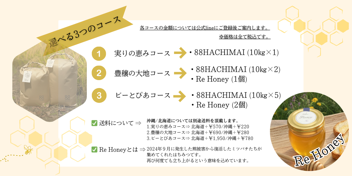 選べる3つのコース